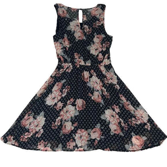 Libian Plus Size Floral Dress Black Pink Size 2X Indie Bohemian Spring Summer - Picture 2 of 8